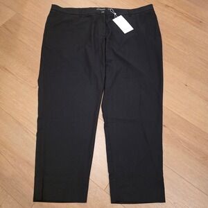 Wildfang Empower Trouser Black Plus Size 22W WP4100/X Minimalist Office NWT